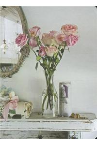 Shabby Chic Roses Mini Notebook