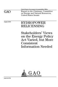 Hydropower relicensing