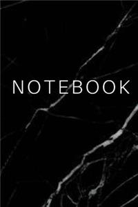 Notebook - Black Marble Cover