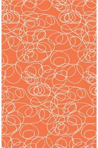 Journal Notebook Abstract Scribbles In Orange