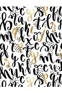 My Big Fat Journal Notebook Sparkly Letters Pattern 9