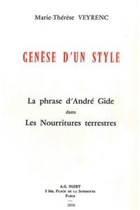 Genese d'Un Style