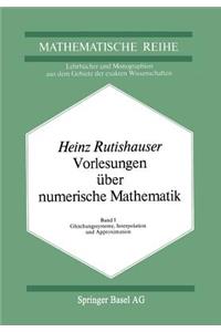 Vorlesungen Über Numerische Mathematik