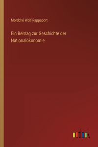 Beitrag zur Geschichte der Nationalökonomie