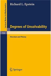 Degrees of Unsolvability