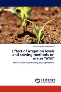 Effect of irrigation levels and sowing methods on maize 