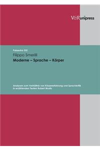 Moderne Sprache Körper
