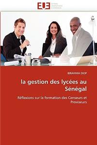 La Gestion Des Lycées Au Sénégal