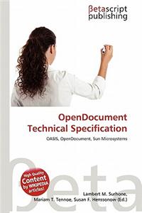 Opendocument Technical Specification