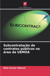 Subcontratação de contratos públicos na área da UEMOA