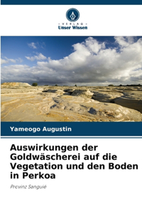 Auswirkungen der Goldwäscherei auf die Vegetation und den Boden in Perkoa