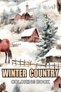 Winter Country Coloring Book