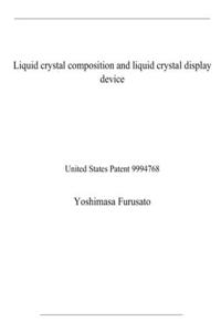 Liquid crystal composition and liquid crystal display device