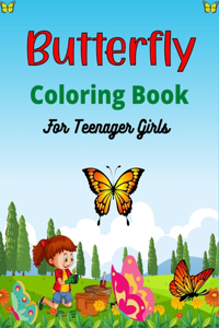 Butterfly Coloring Book For Teenager Girls