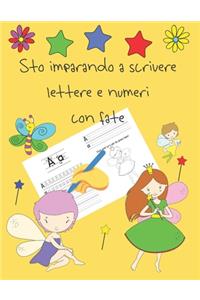 Sto imparando a scrivere lettere e numeri con fate