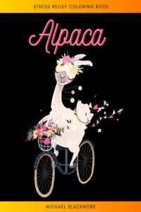 Alpaca Stress Reliefe Coloring Book