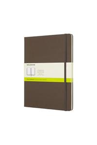 Moleskine Earth Brown Notebook Extra Large Plain Hard