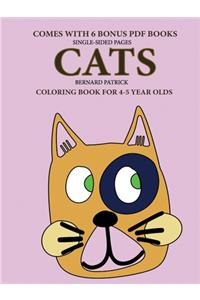 Coloring Book for 4-5 Year Olds (Cats)