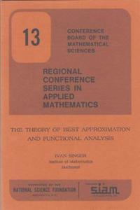 Theory of Best Approximation and Functional Analysis