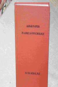 Akbar Papers in African Psychology Hardcover