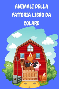Animali della fattoria libro da colorare