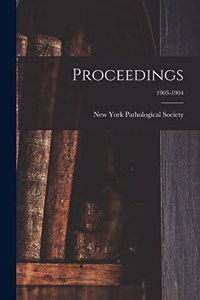 Proceedings; 1903-1904