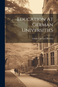 Education At German Universities