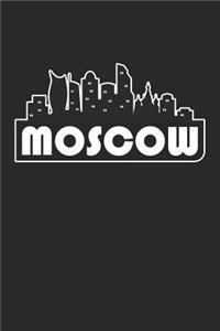 Moscow Notebook - Russia Gift - Skyline Moscow Journey Diary - Russia Travel Journal