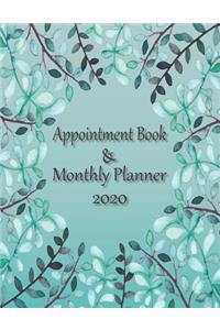 Appointment Book Monthly Planner 2020