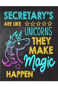 Secretary's are like Unicorns They make Magic Happen
