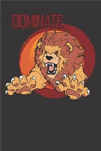 Lion Wildlife Notebook Journal