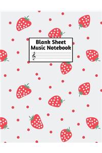 Blank Sheet Music Notebook