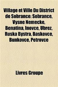 Village Et Ville Du District de Sobrance