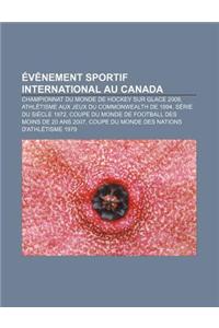 Evenement Sportif International Au Canada