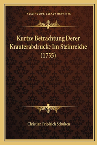 Kurtze Betrachtung Derer Krauterabdrucke Im Steinreiche (1755)