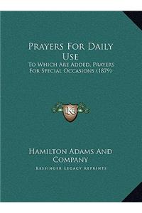 Prayers For Daily Use
