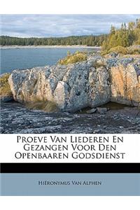 Proeve Van Liederen En Gezangen Voor Den Openbaaren Godsdienst