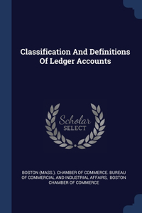 Classification And Definitions Of Ledger Accounts