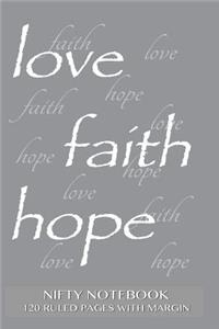 Nifty Notebook 120 ruled pages with margin