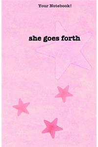 Your Notebook! she goes forth