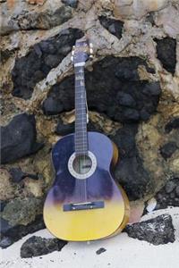 Acoustic Guitar on the Beach Journal: 150 Page Lined Notebook/Diary