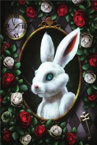 Alice in Wonderland Modern Journal - Inwards White Rabbit