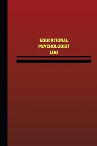 Educational Psychologist Log (Logbook, Journal - 124 pages, 6 x 9 inches)