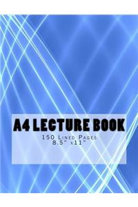 A4 Lecture Book 150 Lined Pages 8.5