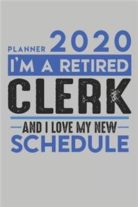 Weekly Planner 2020 - 2021 for retired CLERK