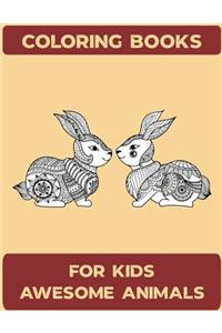 Coloring Books For Kids Awesome Animals