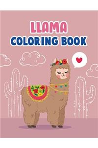 Llama Coloring Book