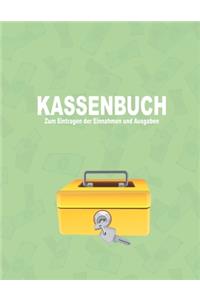 Kassenbuch zum Eintragen der Einnahmen und Ausgaben