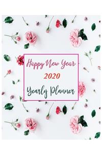 Happy New Year 2020 Yearly Planner