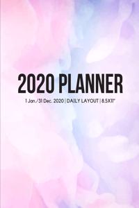 2020 Cute Planner: Hourly Appointment Diary Agenda for Work with Notes & To Do List (Daily Hourly Layout - 1 Jan / 31 Dec - 8.5x11")